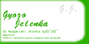 gyozo jelenka business card